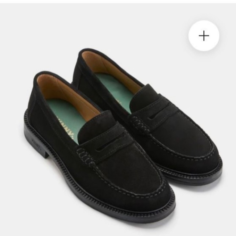 COPY - Vinny’s Yardee Mocassin Loafers in black suede size 11